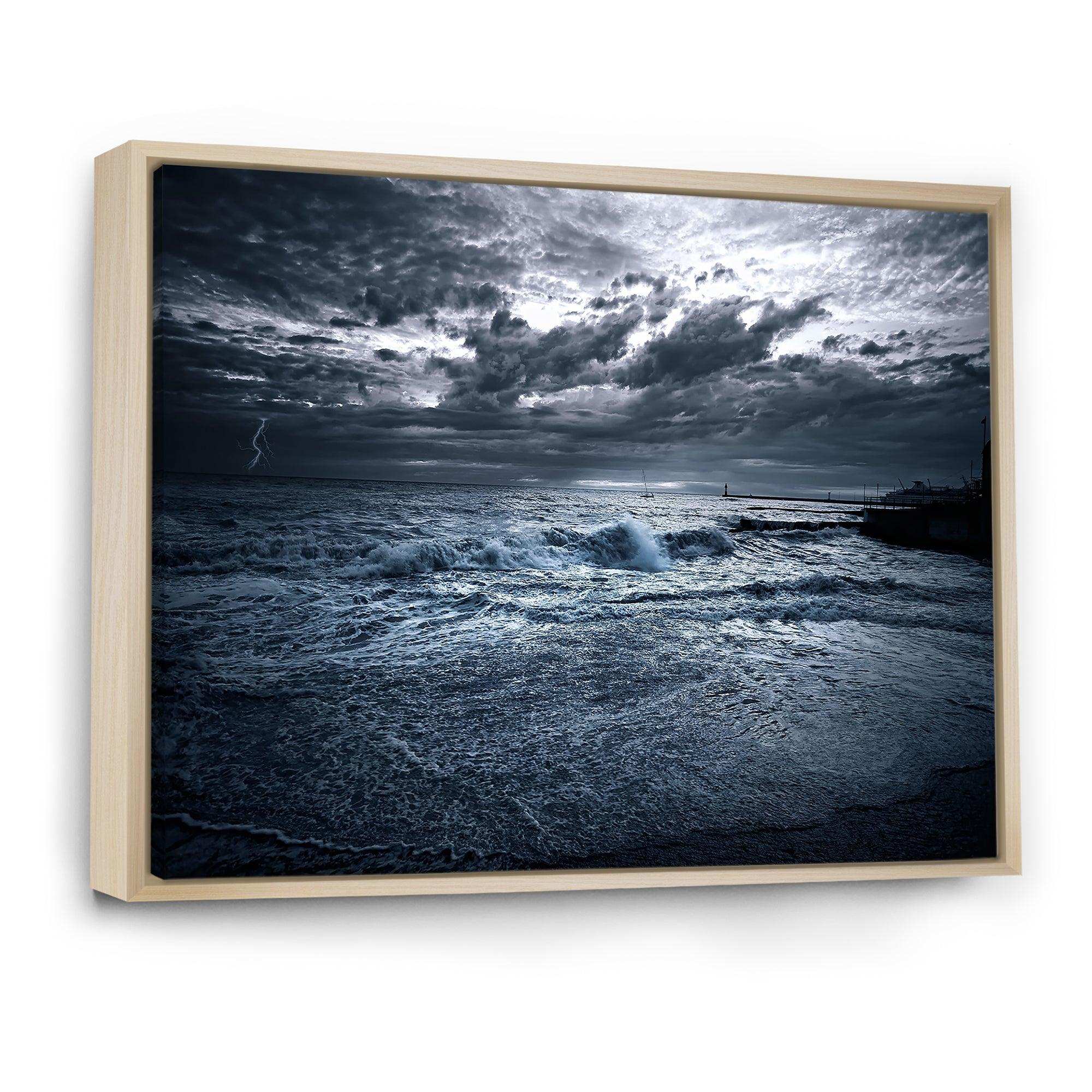 Sochi Sea Storm in Blue