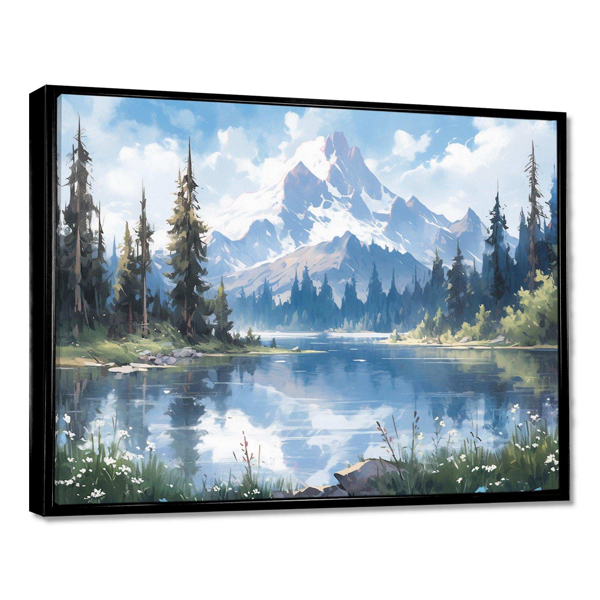Mountain View Bliss III - Landscapes Canvas Wall Art