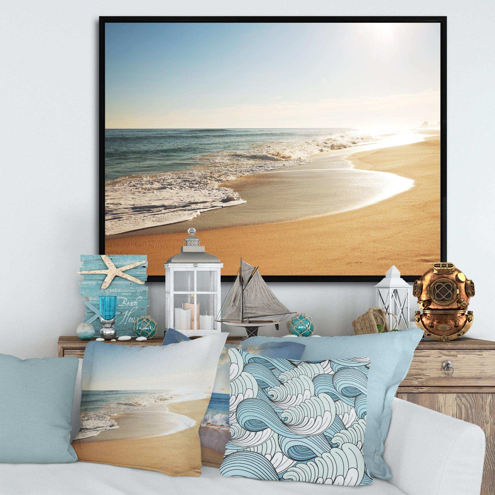 Wide Seashore with Crystal Waters