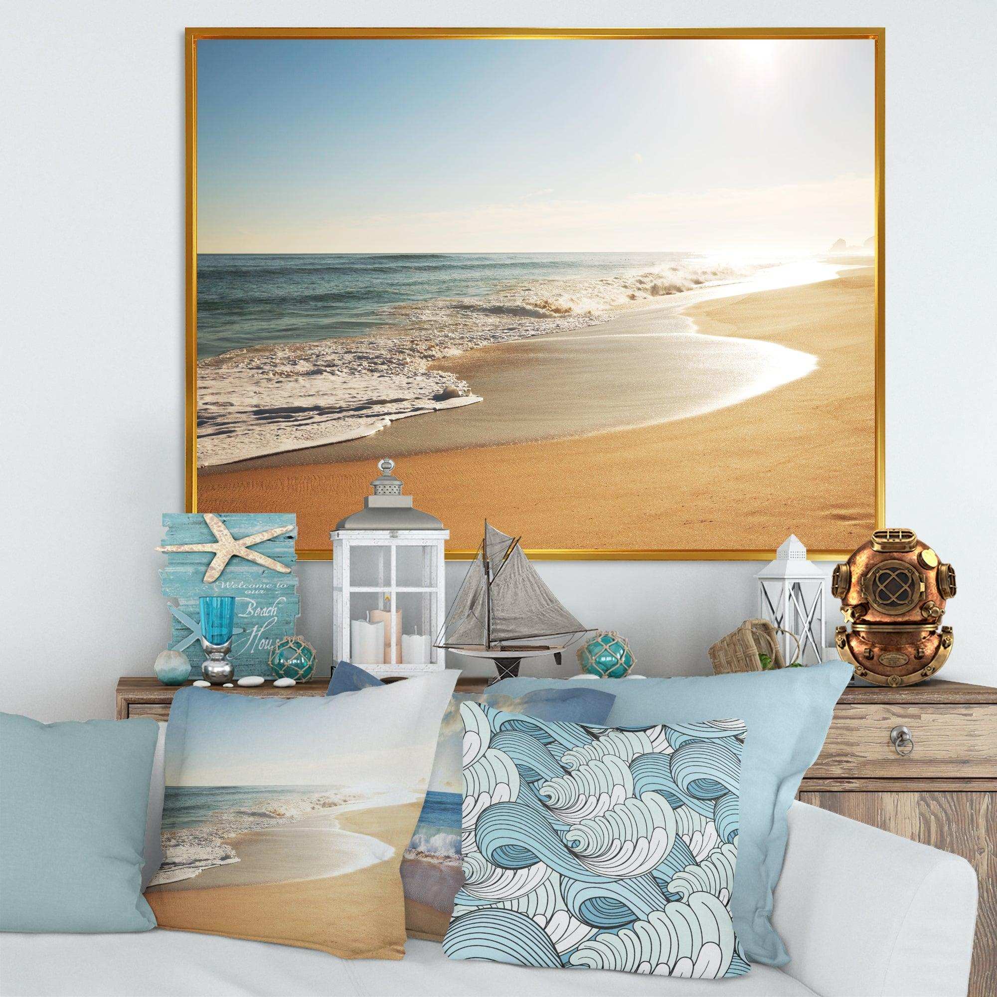 Wide Seashore with Crystal Waters