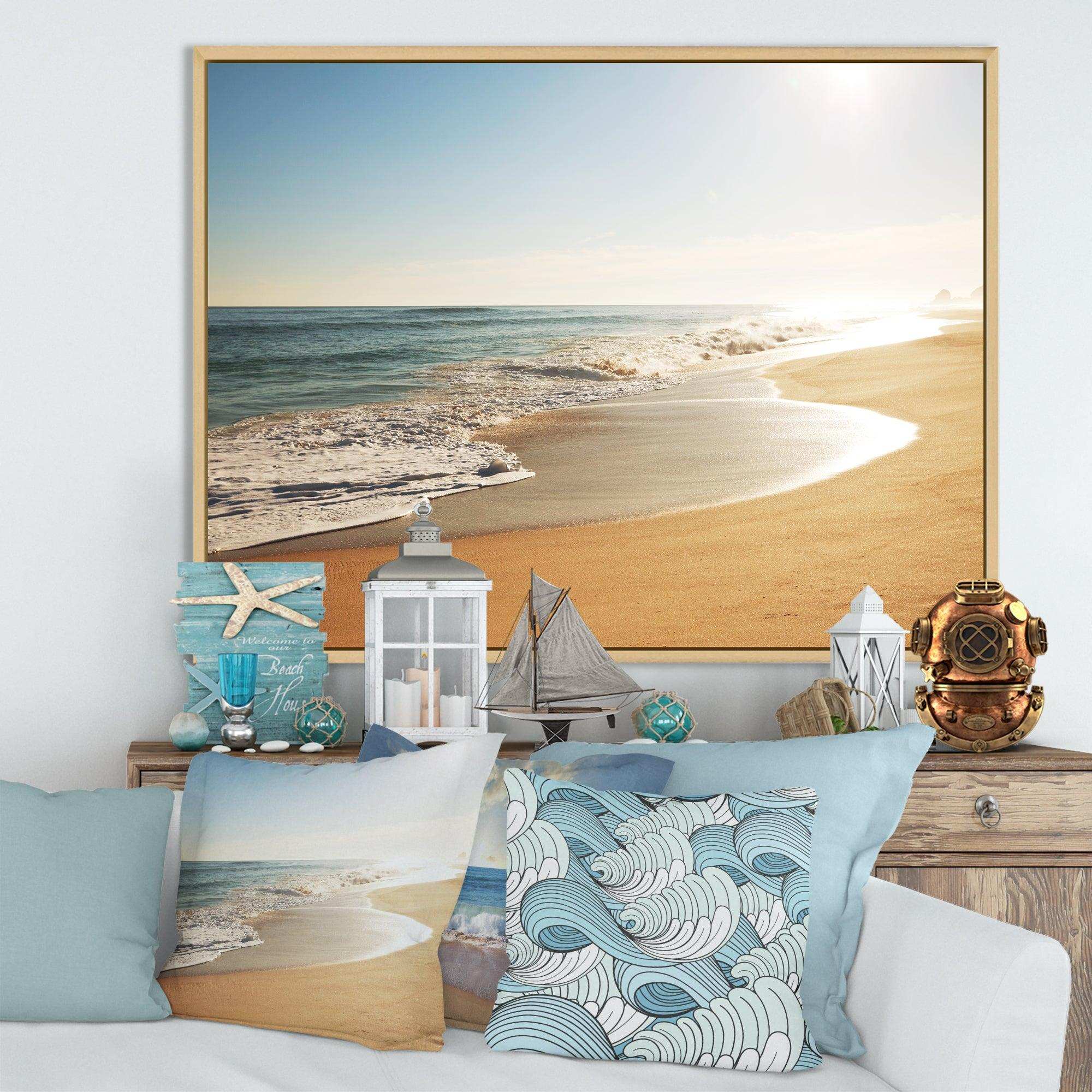 Wide Seashore with Crystal Waters