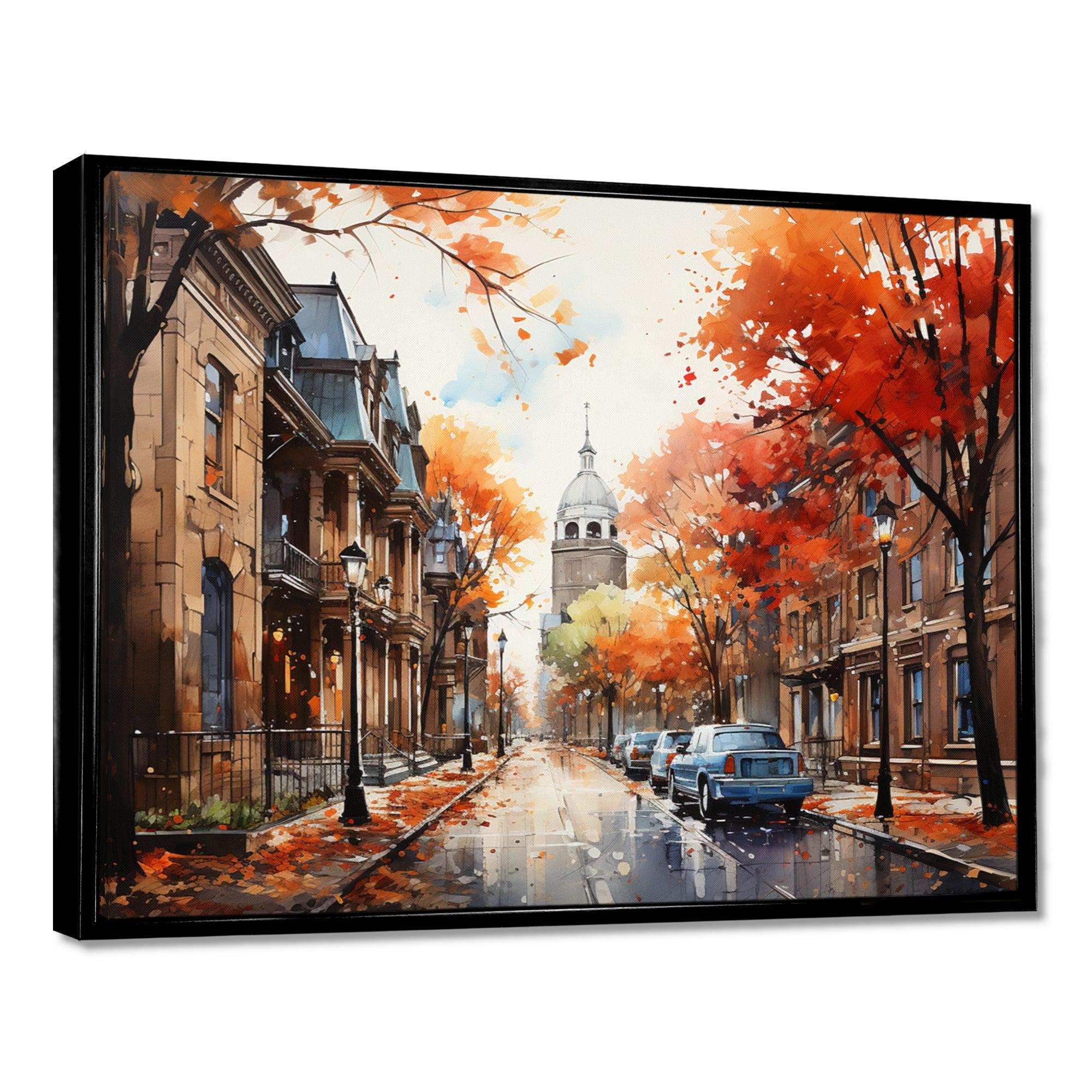 Old Street Boston Views - Cityscapes Canvas Wall Art