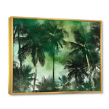 Monochrome Palm Tree Paradise I - Floral Canvas Wall Art