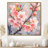Peach Blossom Bliss II - Floral Canvas Wall Art