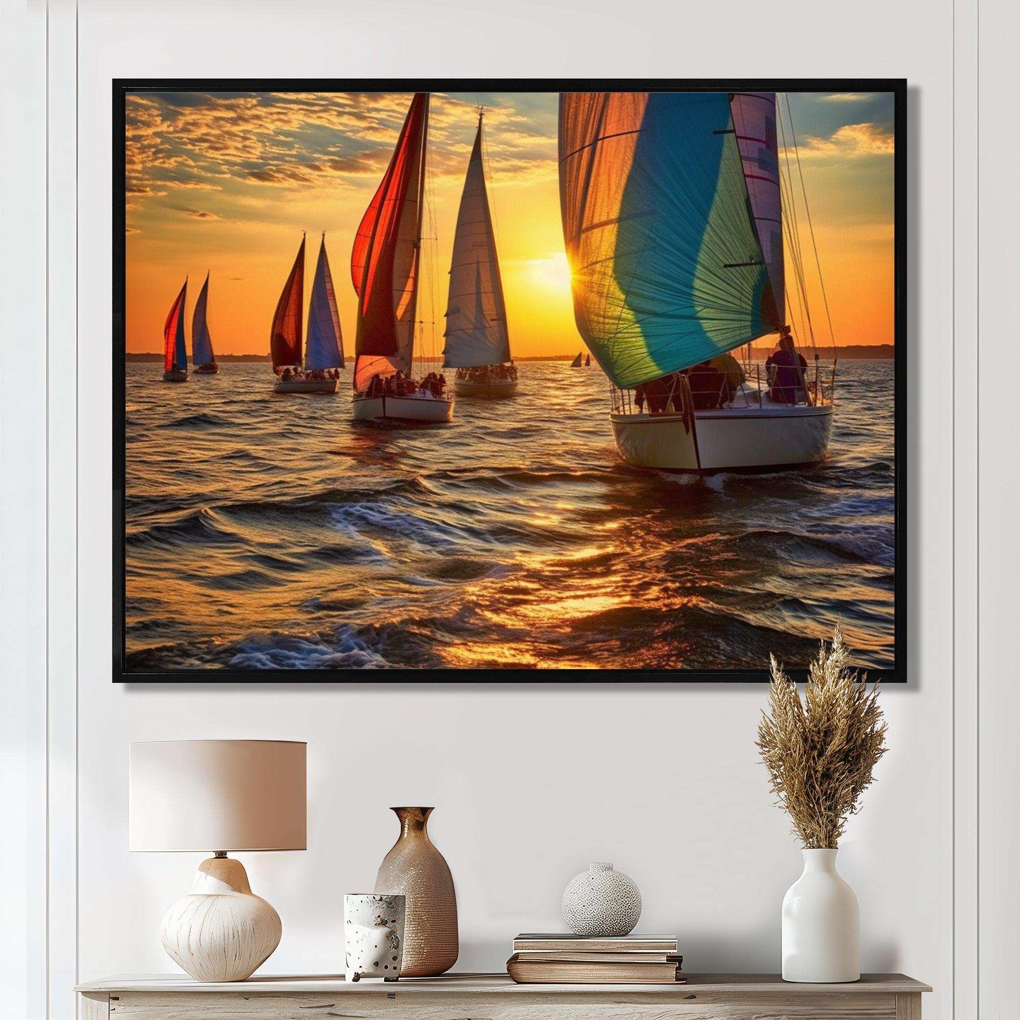 Boating Bliss II - Sports Canvas Wall Art