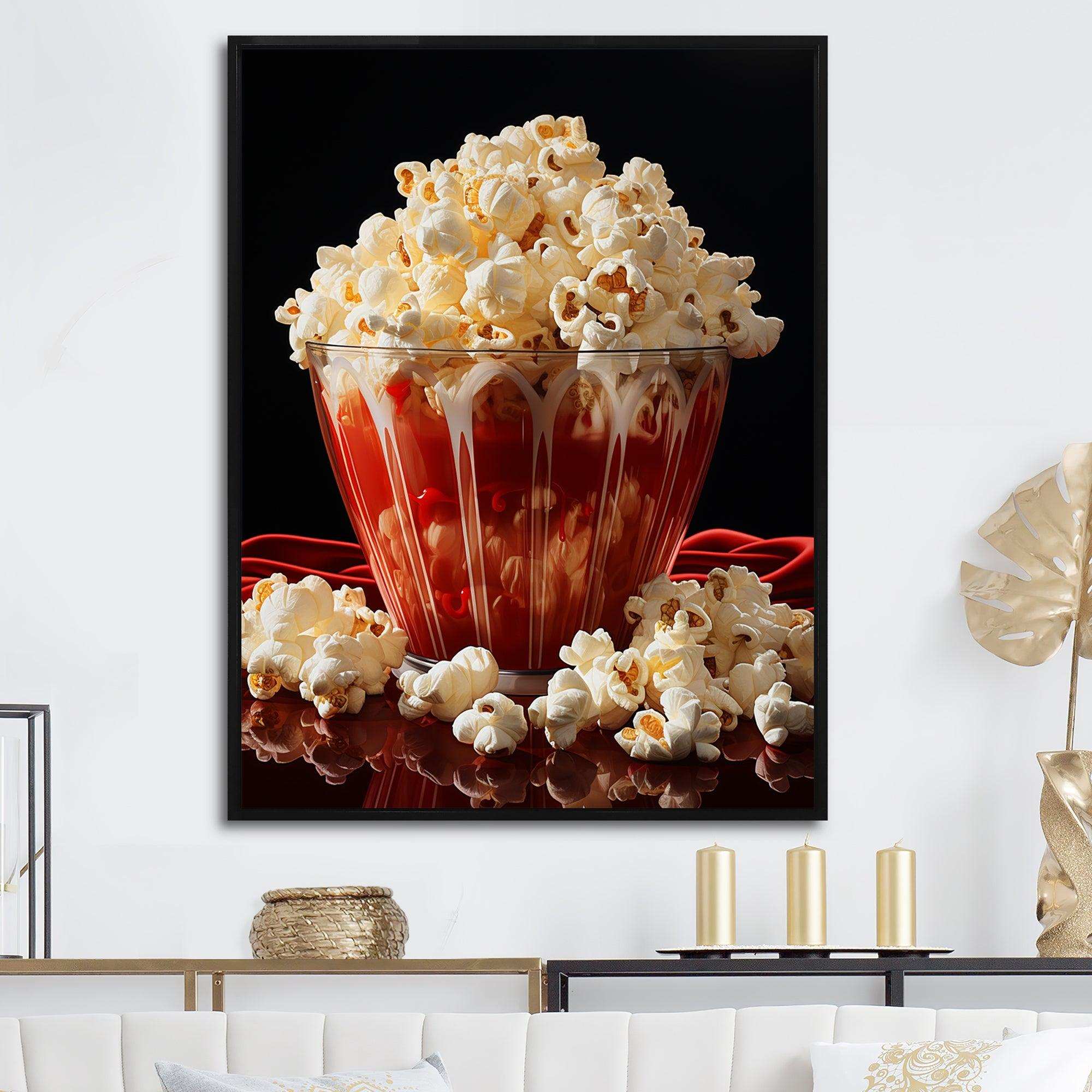 Popart Playful Popcorn - Abstract Canvas Wall Art