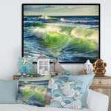 Sunrise and Shining Waves in Ocean