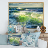 Sunrise and Shining Waves in Ocean