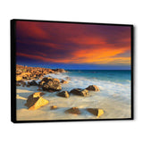 Beach with Stones on Foreground