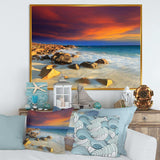 Beach with Stones on Foreground