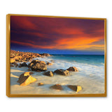 Beach with Stones on Foreground