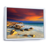 Beach with Stones on Foreground