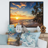 Paradise Tropical Island Beach with Palms