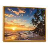 Paradise Tropical Island Beach with Palms