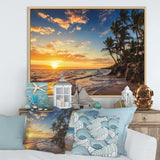 Paradise Tropical Island Beach with Palms