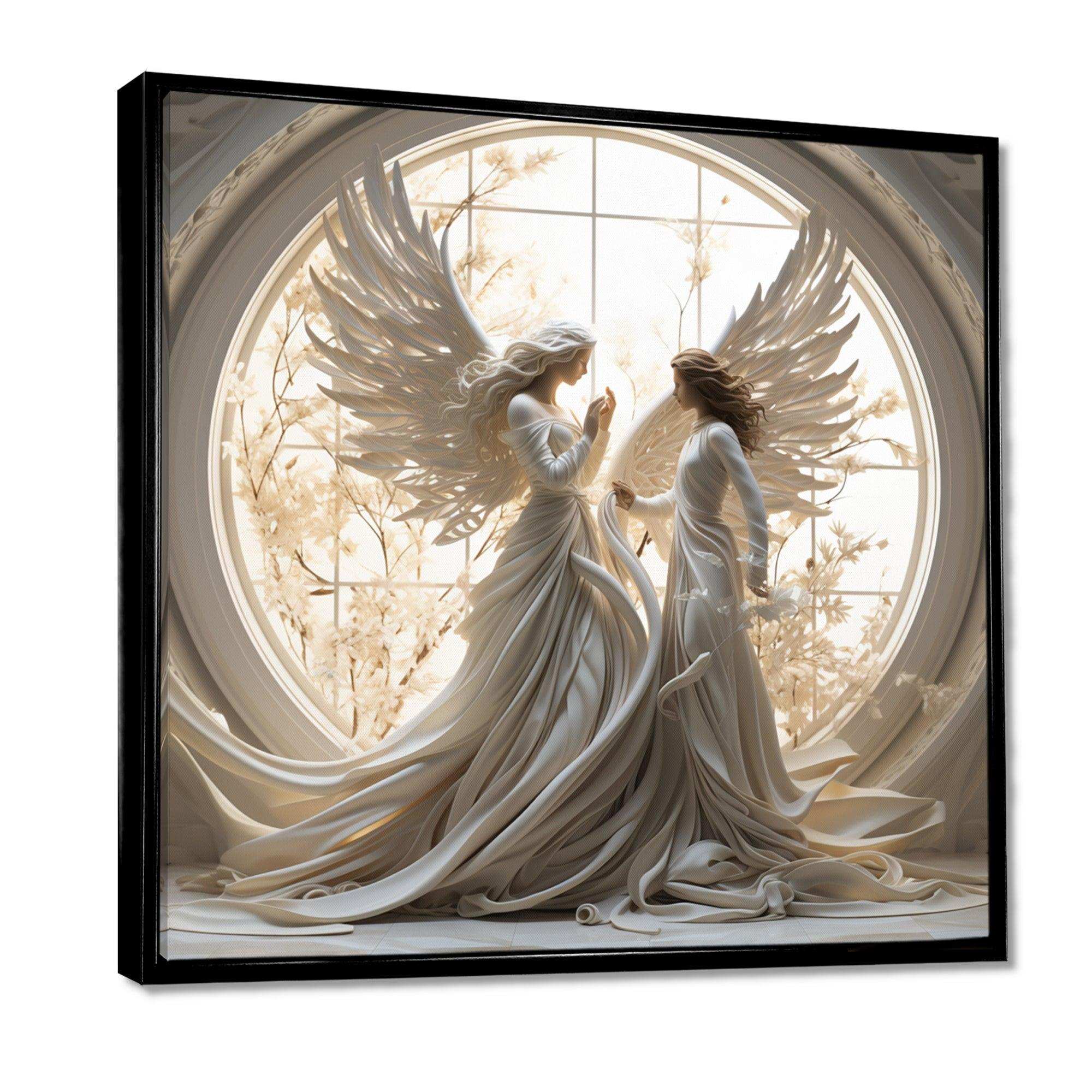 Angelic Annunciation Of Christianity Art - Spiritual Canvas Wall Art
