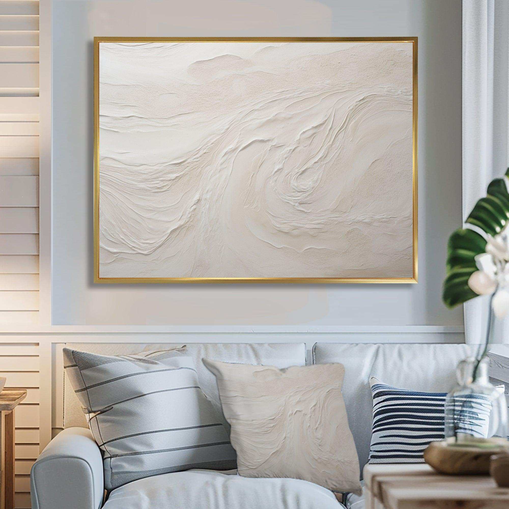 Modern Beach Beige Sand Charm I - Beach Canvas Wall Art