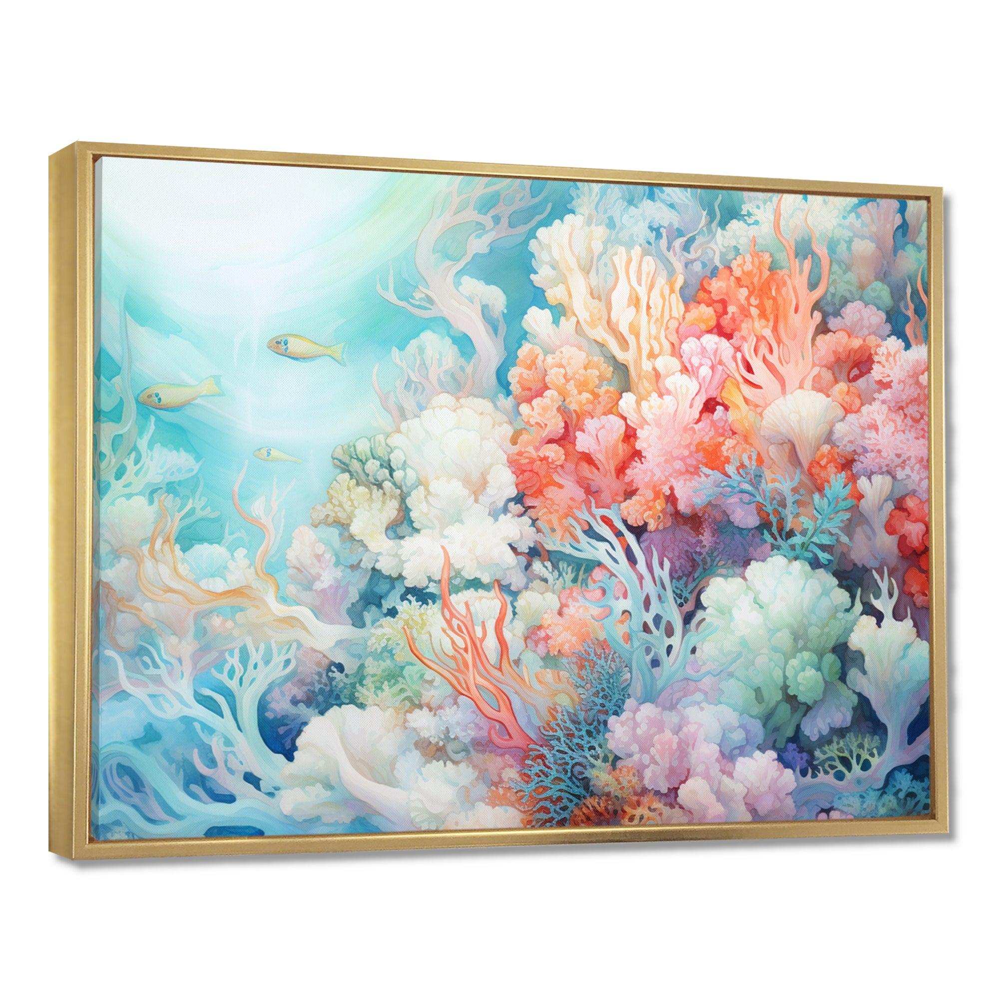 Underwater Coral Symphony Ii I - Animals Canvas Wall Art