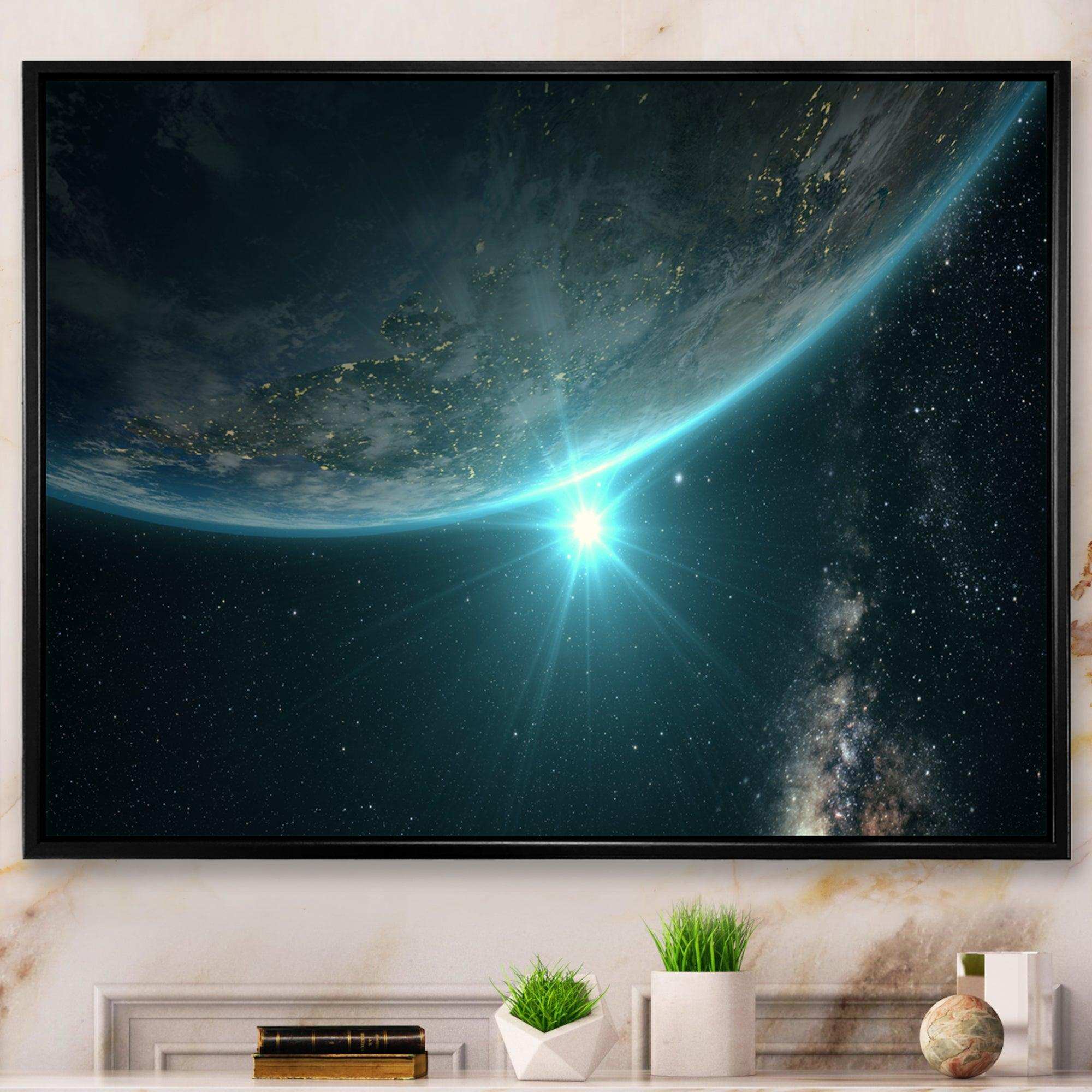 Sunrise in Earth from Space