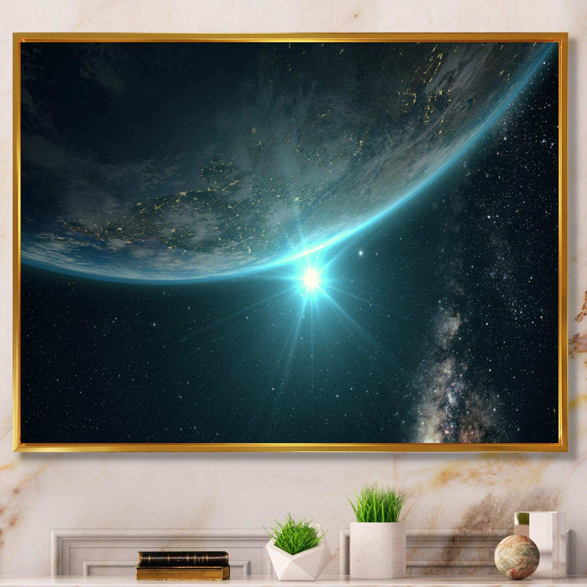 Sunrise in Earth from Space