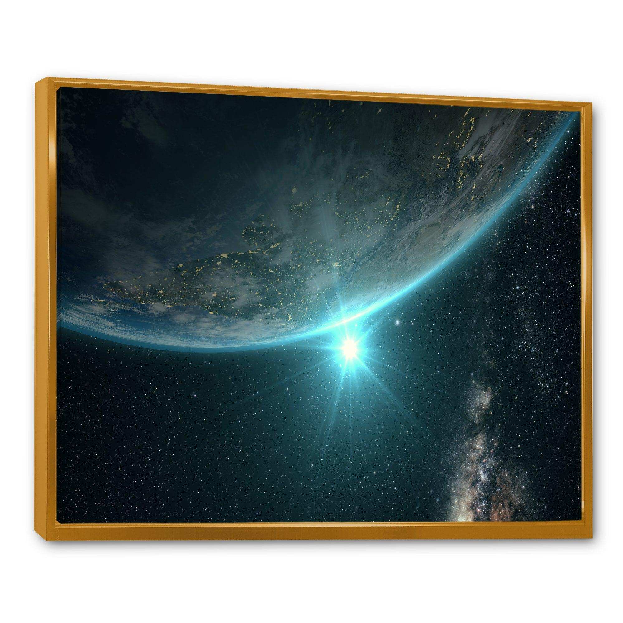 Sunrise in Earth from Space