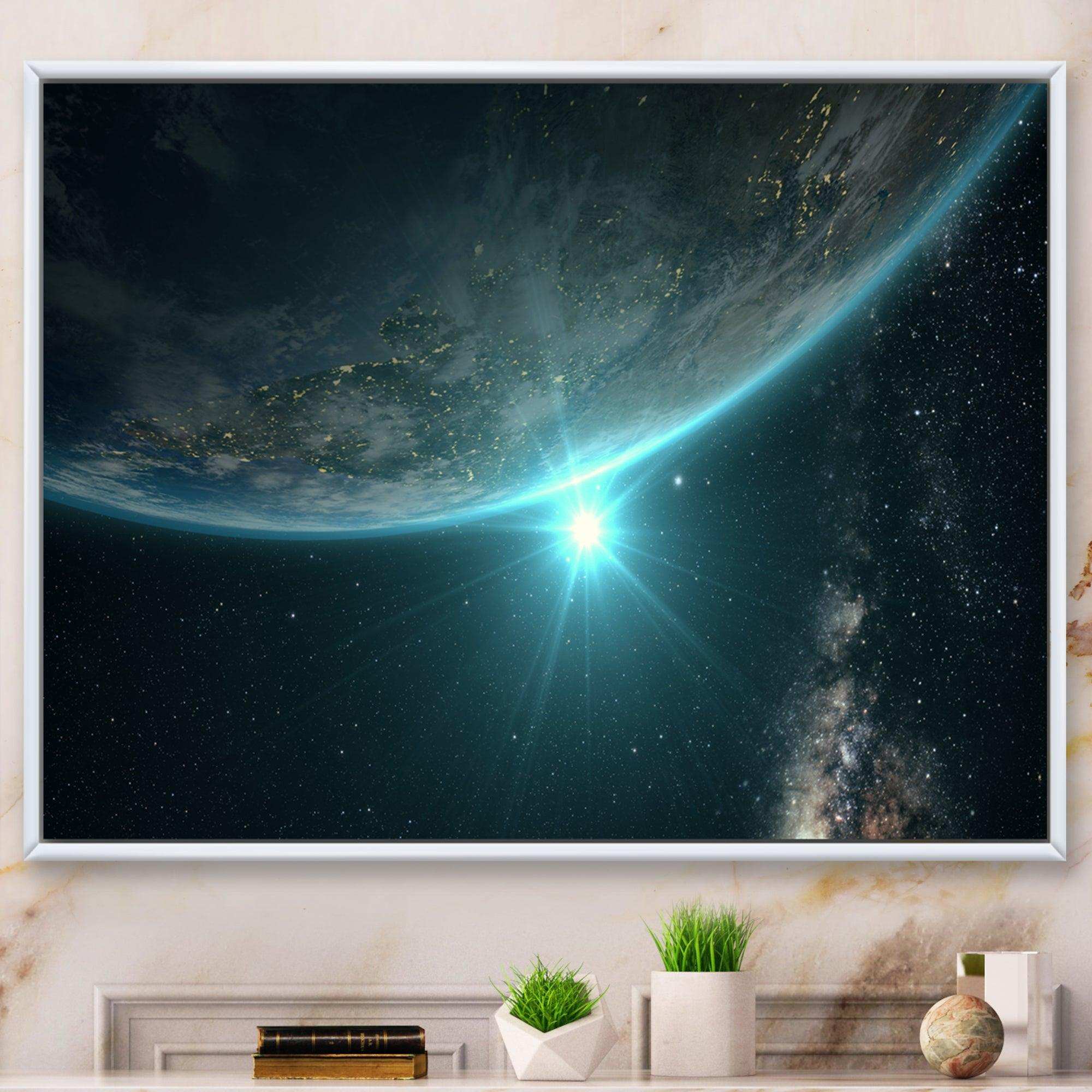 Sunrise in Earth from Space