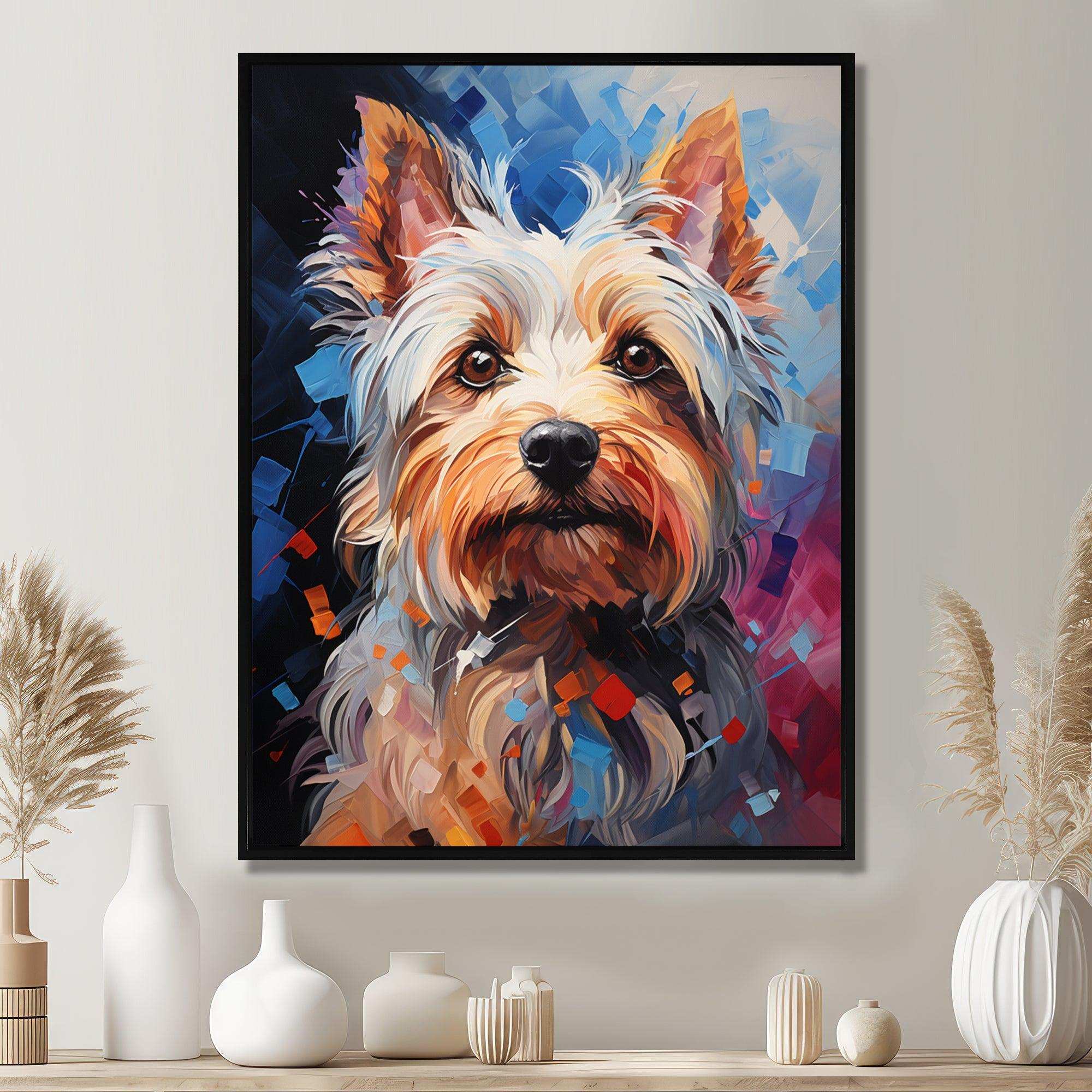 Doge Yorkie Reverie II - Animals Canvas Wall Art
