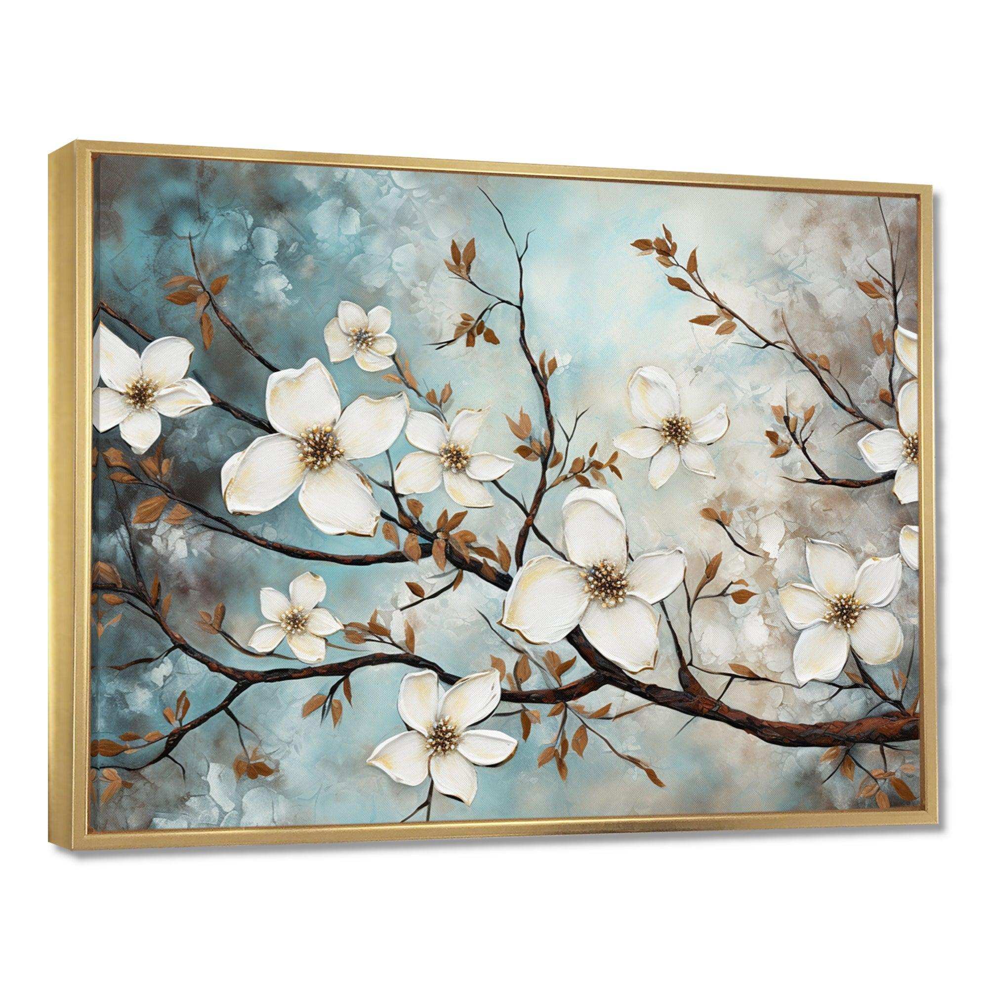 Dogwood Beauties - Floral Canvas Wall Art