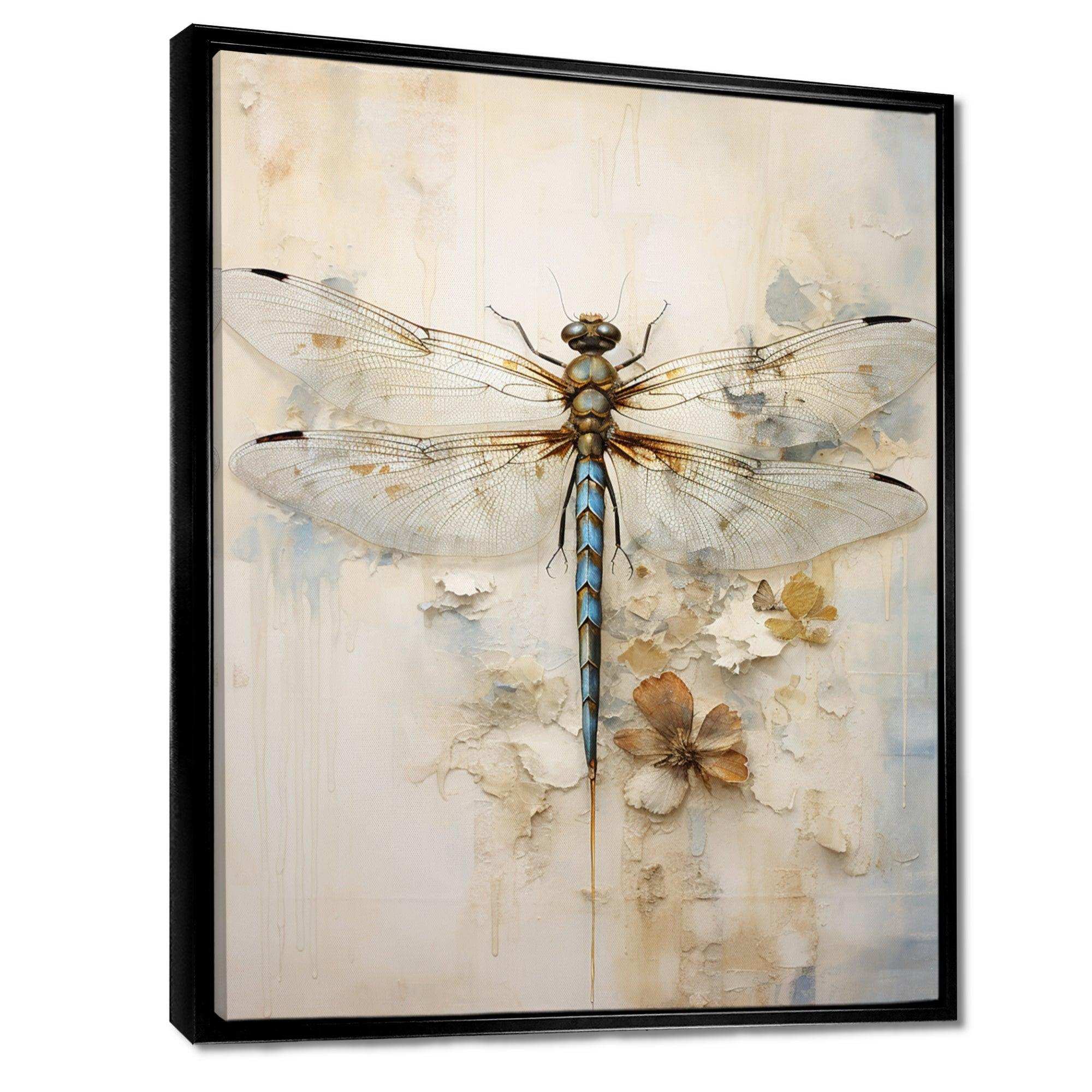 Dragonfly Delight III - Animals Canvas Wall Art