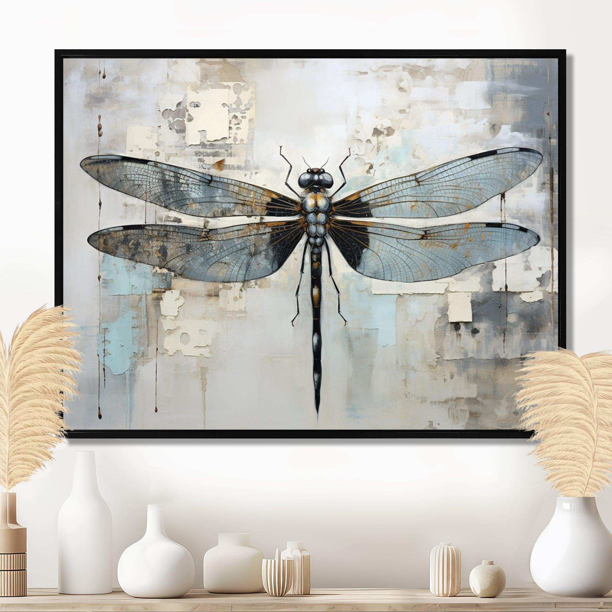 Dragonfly Delight IV - Animals Canvas Wall Art
