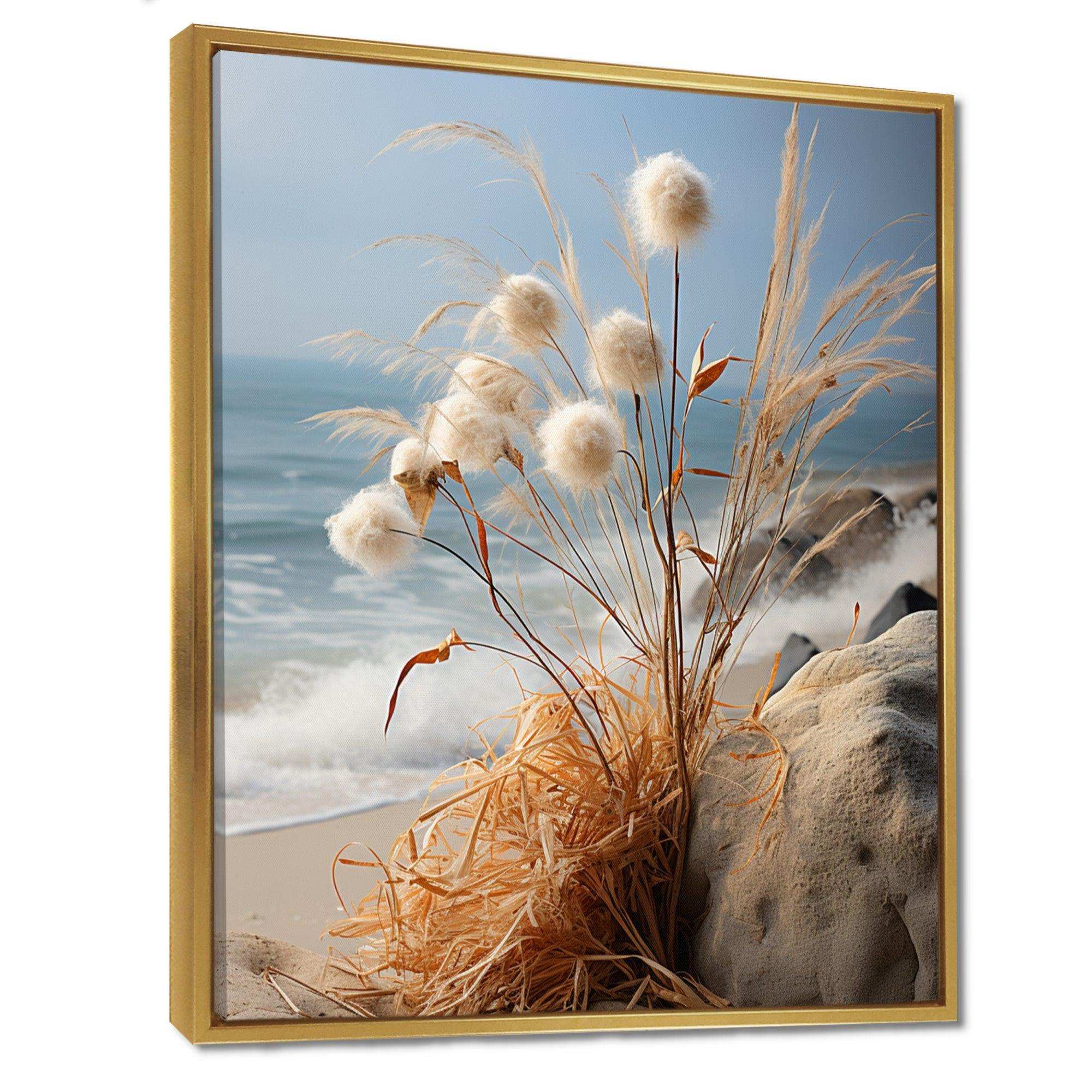 Beachgrass Photography Horizon I - Floral Canvas Wall Art