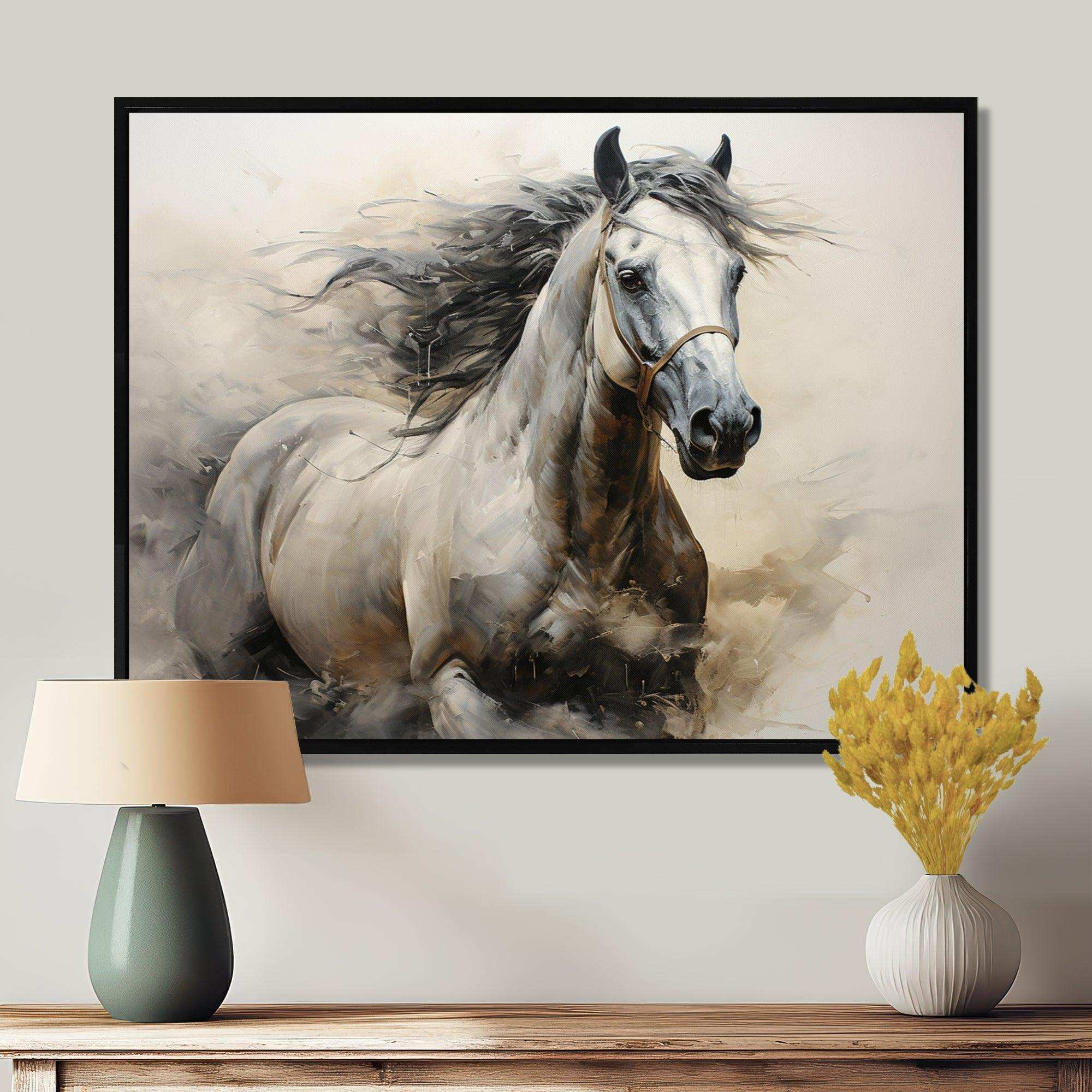 Hooves In Harmony Horse I - Animals Canvas Wall Art