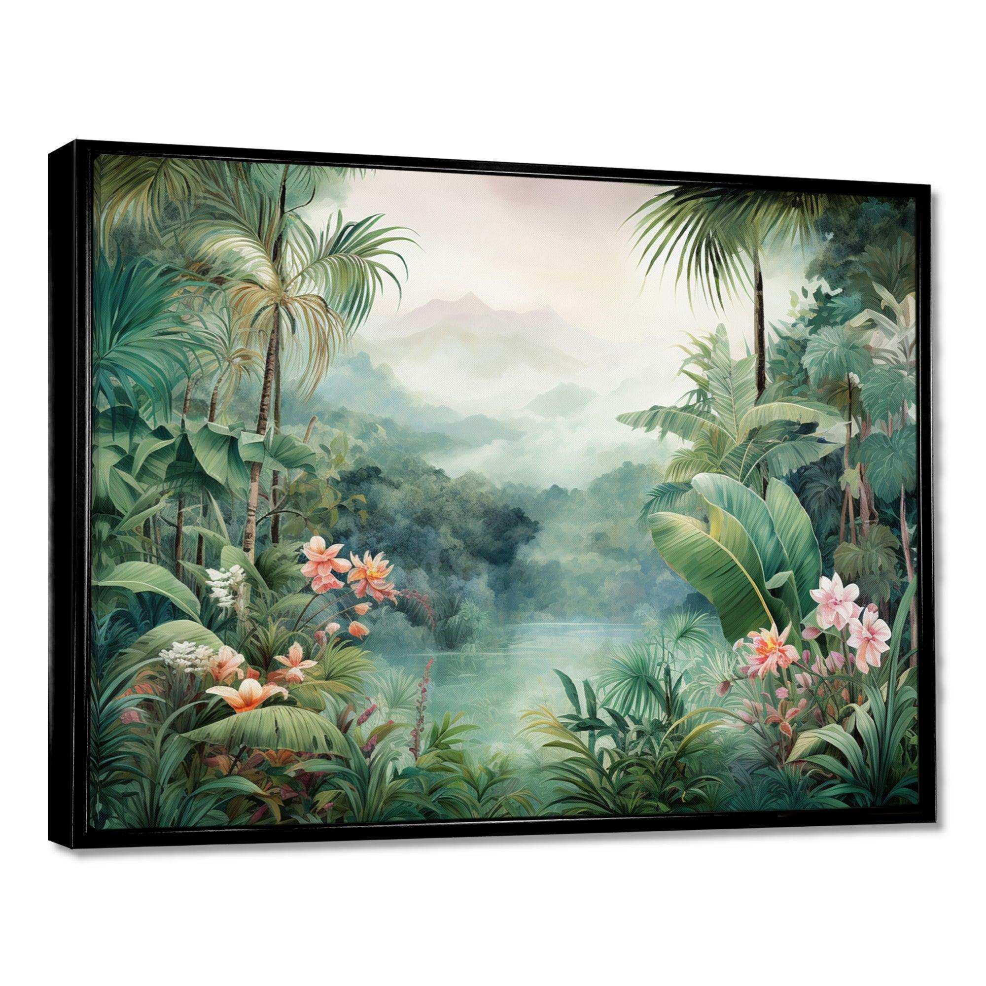 Tropical Wilderness Escape III - Landscapes Canvas Wall Art