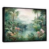 Tropical Wilderness Escape III - Landscapes Canvas Wall Art
