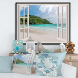 Open Window to Calm Seashore