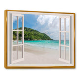 Open Window to Calm Seashore
