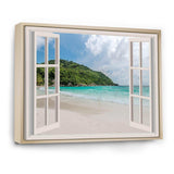 Open Window to Calm Seashore