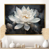 Serenity Blossum Lotus - Floral Canvas Wall Art