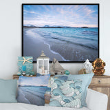 Waves Splashing the Calm Seashore