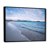 Waves Splashing the Calm Seashore