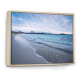 Waves Splashing the Calm Seashore