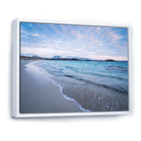 Waves Splashing the Calm Seashore