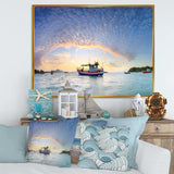 Fishing Boat at Phuket Sunrise Beach