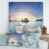 Fishing Boat at Phuket Sunrise Beach