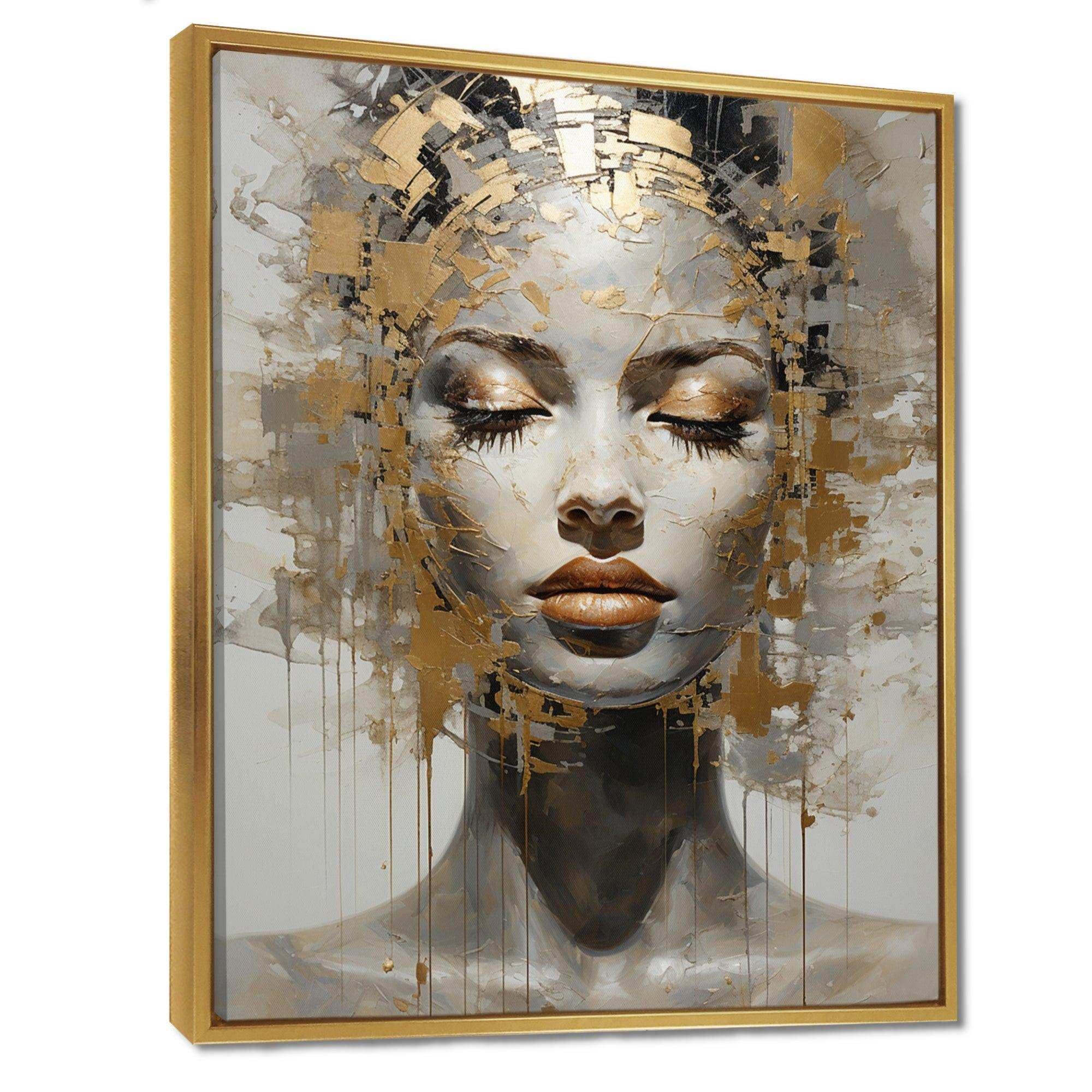 Woman Meditation Mind II - Spiritual Canvas Wall Art