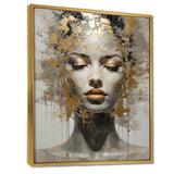 Woman Meditation Mind II - Spiritual Canvas Wall Art
