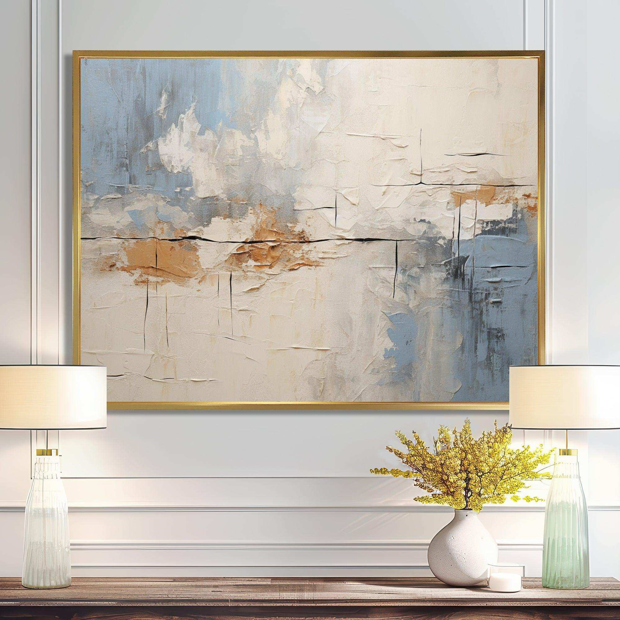 Minimalism Modern Scandinavian Serenity Art I - Landscapes Canvas Wall Art