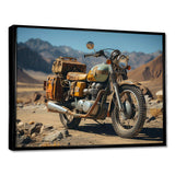 Rustic Adventure Cruiser Motorcycle - Transportation Canvas Wall Art