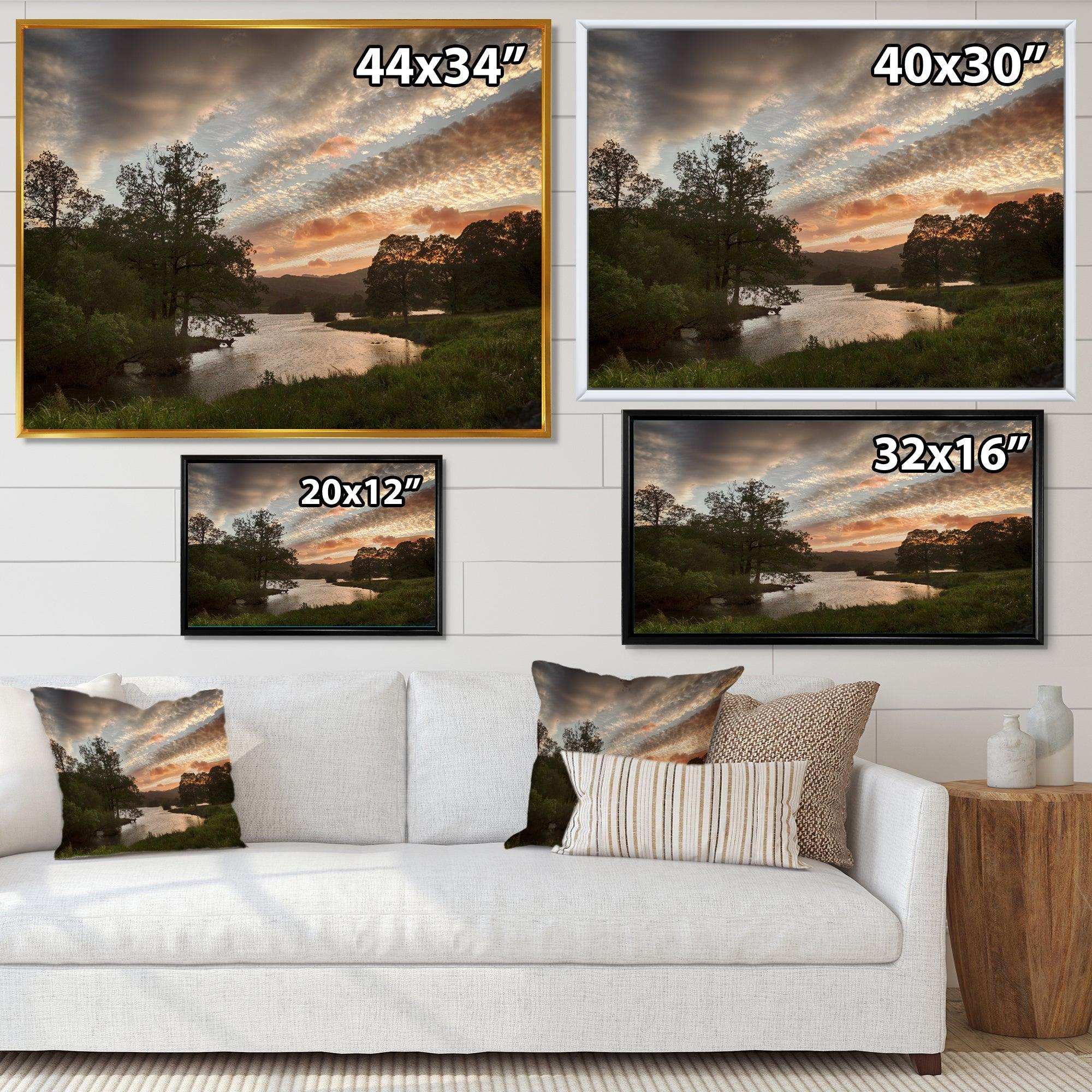 Sunset over Rydal Waters