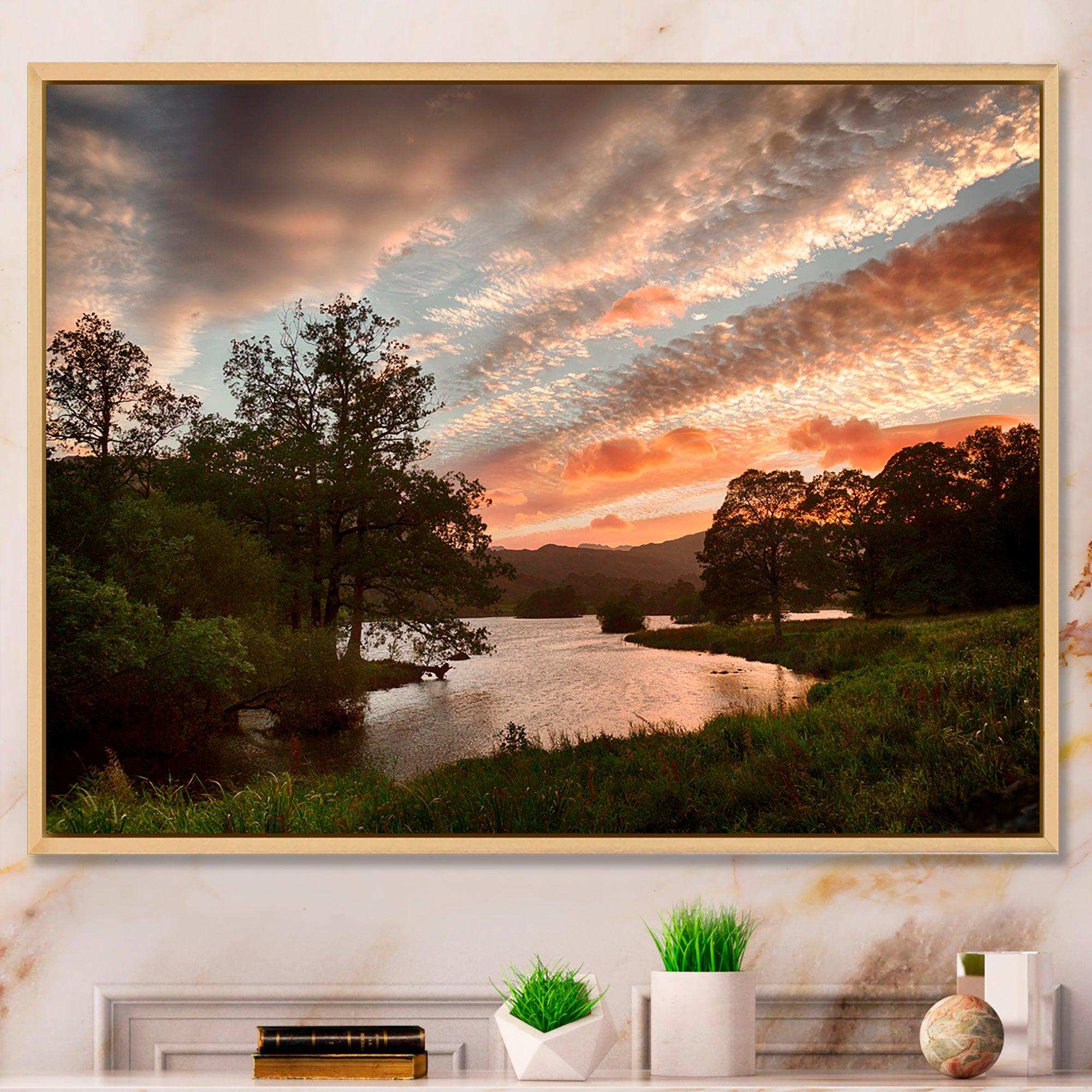 Sunset over Rydal Waters